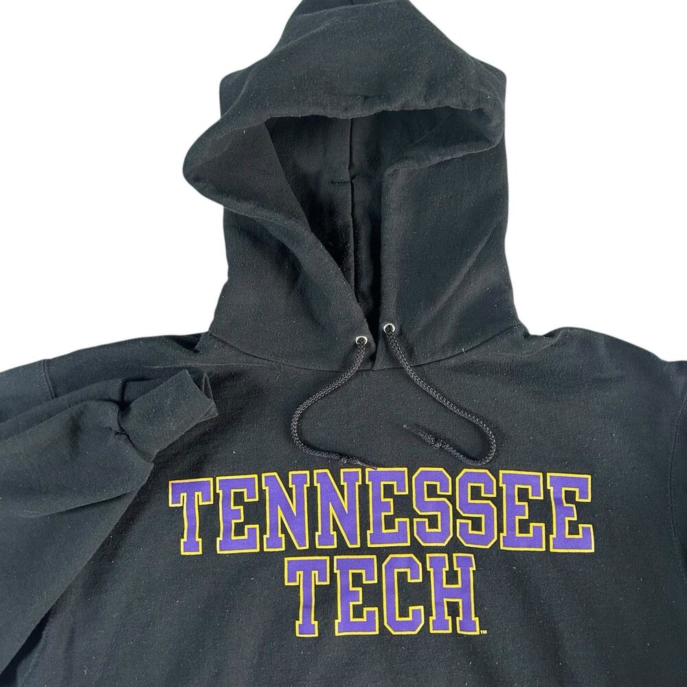 Vtg Y2K Champion Tennessee Tech University Graphic Hoodie Men’s Medium Spell Out